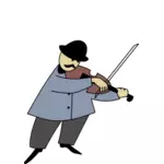 Fiddler vektor ilustrasi