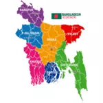 Mapa Bangladeszu