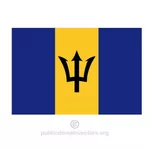 Векторный флаг Барбадоса