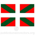 Bandiera basca vettoriale