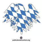 Vlag van Beieren met kuif