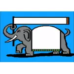Retro elephant