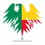 Drapelul Beninului în formă de vultur