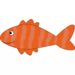 Orange gestreiften Fisch-Vektor-illustration