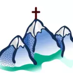 Montagne de Holly avec croix
