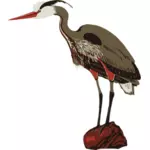 Tall bird vector image