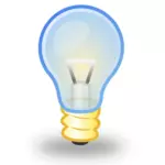 Vector clip art of small transparent light bulb