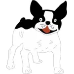 Zwart-wit hond