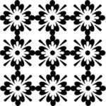 Black and white flowers