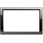Gloss transparent black frame vector clip art