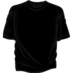 Black t-shirt vector illustration