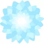 ブルー花柄のデザイン