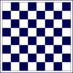 Blue chess board.