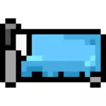 Bett in Pixel