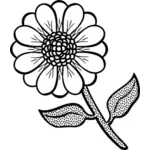 Vektorzeichnende fleckig Vorbau Blume