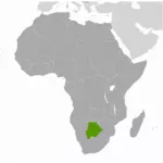 Lokasi Botswana