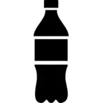Image vectorielle de Coca Cola bouteille silhouette
