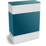 Векторное изображение темно зеленый программного обеспечения упаковочной коробки