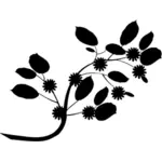 Floral gren silhuett