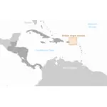 Îles Vierges britanniques vector image