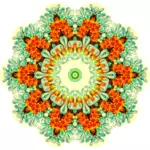 Kleurrijke geometrische bloem
