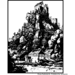 Burg Rabeneck kasteel vectorafbeeldingen