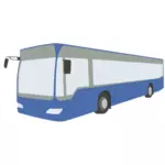 Arte vetorial de ônibus azul
