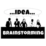 Brainstorming de equipe de negócios