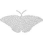 Schmetterling-Typografie