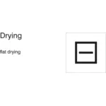 Flat drying icon