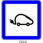 Simbolo di veicoli elettrici