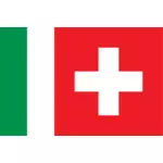 Swizzera イタリアーナ言語選択シンボル ベクトル画像