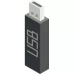 Icona di vettore di stick USB