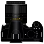 Digitální fotoaparát Nikon D3100 pohled shora Vektor Klipart