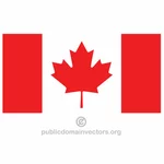 Kanadiske vektor flagg