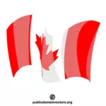 Flaga narodowa Kanady powiewa