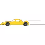 Vector images clipart de voiture cartoon jaune