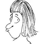 Двуколка человек мультфильм головы векторные иллюстрации