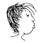 Cartoon vector afbeelding van hoofd