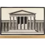 Tempel av Baalshamin Palmyra vektor image