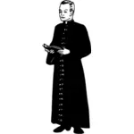 Priester silhouet