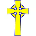Clip-art vector da cruz celta