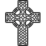 Cruce celtica înăuntru negru culoare