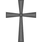 Vektor ClipArt-bilder av gråskala Keltiskt kors