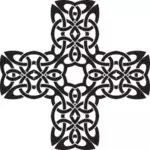Celtic knot cross in black