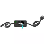 Computer charger crying eyes vector clip art