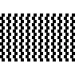 Blanco y negro tablero ilusión vector de la imagen