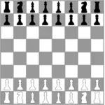 Шахматная доска с кусочками