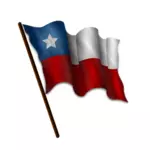 Chilenska flaggan vektorbild