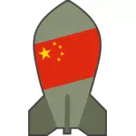Clipart vetorial de hipotética bomba nuclear chinesa